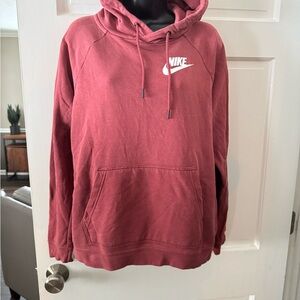 Nike Rose Hoodie with Logo Size Large